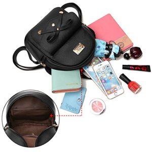 LCFUN Cute Mini Leather Backpack Fashion Small Daypacks Purse for Girls and Women