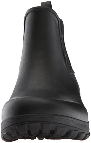 Bogs Men's Sauvie Slip On Low Height Chukka Waterproof Rain Boot, Black, 12