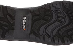 Bogs Men's Sauvie Slip On Low Height Chukka Waterproof Rain Boot, Black, 12