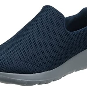 Skechers Men's Go Walk Max-Athletic Air Mesh Slip on Walkking Shoe Sneaker,Navy/Gray,10.5 M US