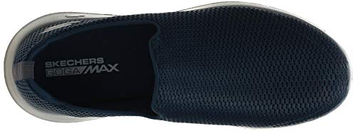 Skechers Men's Go Walk Max-Athletic Air Mesh Slip on Walkking Shoe Sneaker,Navy/Gray,10.5 M US