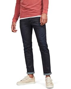 g-star raw men's d-staq 5-pocket slim fit jeans, dark aged, 31w x 32l