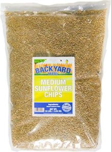 backyard seeds medium sunflower chips 10 pounds