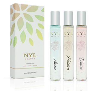 nyl beauty fragrances for women eau de perfum rollerball coffret gift set 0.24 oz/each
