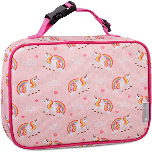 Bentology Lunch Box for Girls - Kids Insulated, Durable Lunchbox Tote Bag Fits Bento Boxes, Containers and Bottles, Back to School Lunch Sleeve Keeps Food Hotter or Colder Longer - Unicorn, Horse