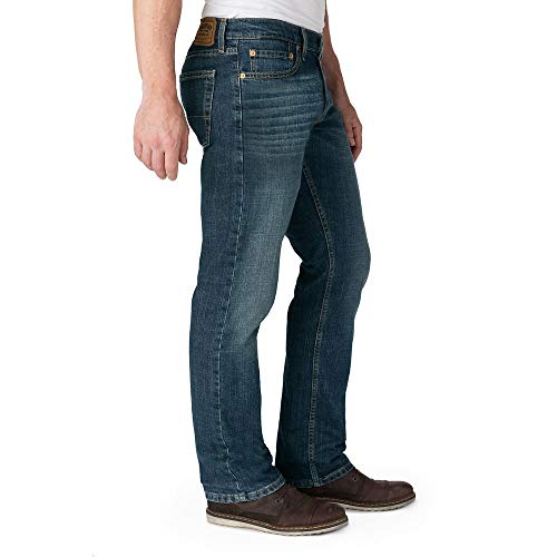 Signature by Levi Strauss & Co. Gold Label Men's Regular Straight Fit Jeans, Bigfoot, 32W x 32L