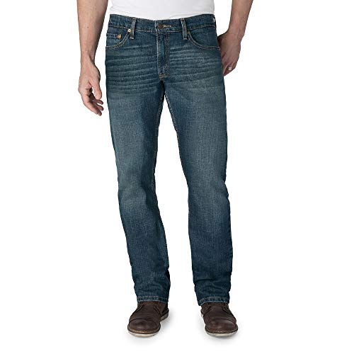 Signature by Levi Strauss & Co. Gold Label Men's Regular Straight Fit Jeans, Bigfoot, 32W x 34L