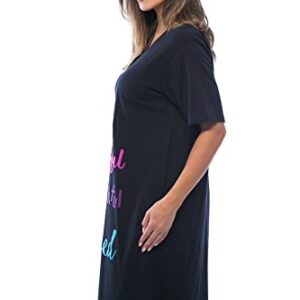 4361-116-3X Just Love Short Sleeve Nightgown / Sleep Dress for Women / Sleepwear,Black - Greatful