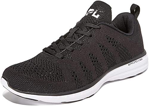 APL: Athletic Propulsion Labs Men's Techloom Pro Running Sneakers, Black/White/Black, 10.5 Medium US