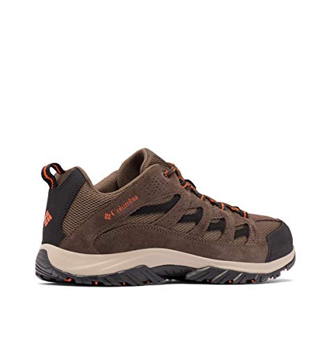 Columbia Mens Crestwood Hiking Shoe, Camo Brown/Heatwave, 12 Wide US