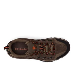 Columbia Mens Crestwood Hiking Shoe, Camo Brown/Heatwave, 12 Wide US