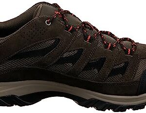 Columbia Mens Crestwood Hiking Shoe, Camo Brown/Heatwave, 12 Wide US