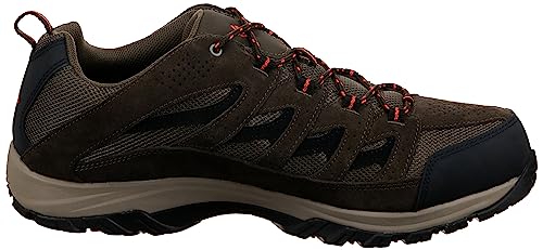 Columbia Mens Crestwood Hiking Shoe, Camo Brown/Heatwave, 12 Wide US