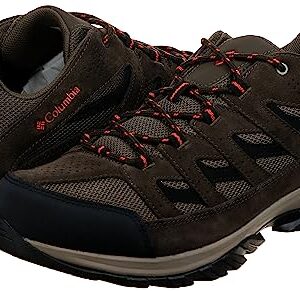 Columbia Mens Crestwood Hiking Shoe, Camo Brown/Heatwave, 12 Wide US