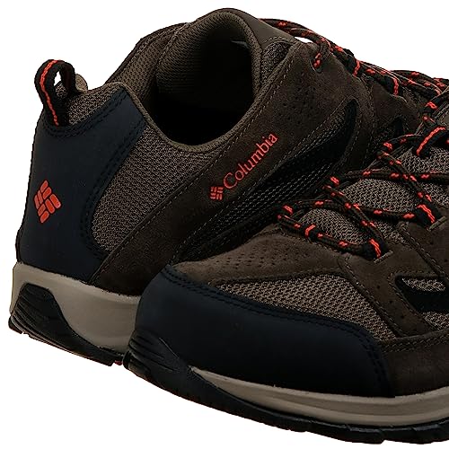 Columbia Mens Crestwood Hiking Shoe, Camo Brown/Heatwave, 12 Wide US