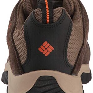 Columbia Mens Crestwood Hiking Shoe, Camo Brown/Heatwave, 12 Wide US