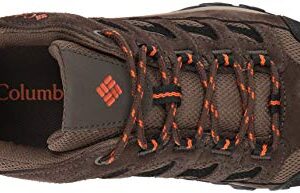 Columbia Mens Crestwood Hiking Shoe, Camo Brown/Heatwave, 12 Wide US