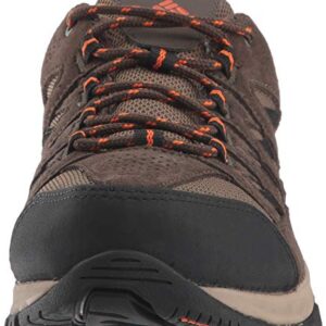 Columbia Mens Crestwood Hiking Shoe, Camo Brown/Heatwave, 12 Wide US