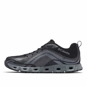 Columbia Mens Drainmaker Iv Water Shoe, Black, Lux, 10.5 US