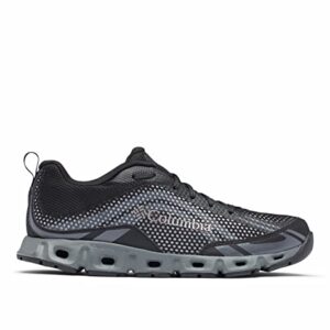 Columbia Mens Drainmaker Iv Water Shoe, Black, Lux, 10.5 US