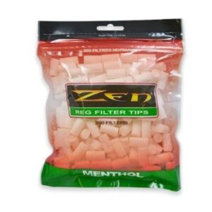 zen filter tips bag of 200 menthol pack of 1 regular