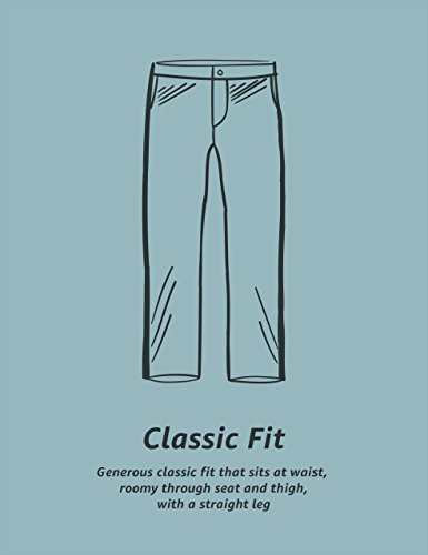 Amazon Essentials Men's Classic-Fit Wrinkle-Resistant Flat-Front Chino Pant (Available in Big & Tall), Black, 34W x 32L