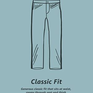 Amazon Essentials Men's Classic-Fit Wrinkle-Resistant Flat-Front Chino Pant (Available in Big & Tall), Black, 38W x 34L