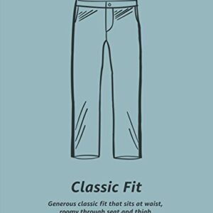 Amazon Essentials Men's Classic-Fit Wrinkle-Resistant Flat-Front Chino Pant (Available in Big & Tall), Black, 36W x 30L