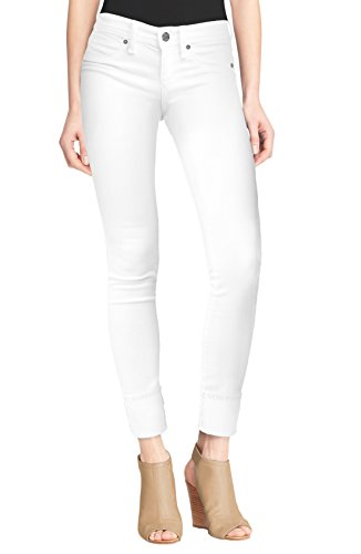 Hybrid & Company Women's Perfectly Shaping Stretchy Deep Cuff Denim Jeans P43997SK White 13