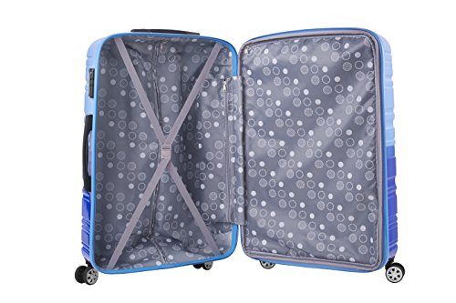 Rockland Melbourne Hardside Expandable Spinner Wheel Luggage, Two Tone Blue, 2-Piece Set (20/28)