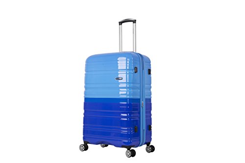 Rockland Melbourne Hardside Expandable Spinner Wheel Luggage, Two Tone Blue, 2-Piece Set (20/28)