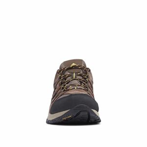 Columbia mens Crestwood Waterproof Hiking Shoe, Mud/Squash, 8.5 Wide US