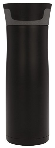 Contigo West Loop Stainless Steel Vacuum-Insulated Travel Mug with Spill-Proof Lid, Keeps Drinks Hot up to 5 Hours and Cold up to 12 Hours, 20oz Matte Black