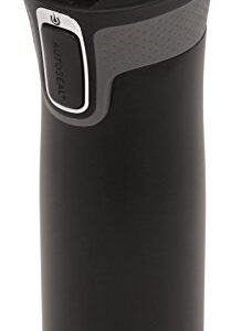 Contigo West Loop Stainless Steel Vacuum-Insulated Travel Mug with Spill-Proof Lid, Keeps Drinks Hot up to 5 Hours and Cold up to 12 Hours, 20oz Matte Black