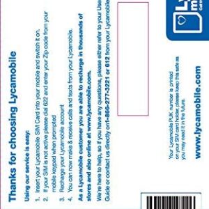 Lycamobile $29 Plan 1st Month Included SIM Card is Triple Cut Unlimited Natl Talk & Text to US and 65+ Countries 4GB Of 4G LTE