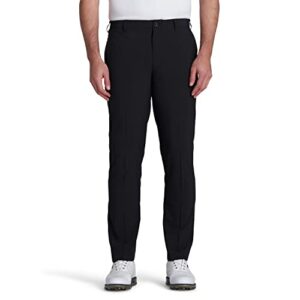 izod men's golf swingflex straight-fit flat-front pants, black, 36w x 34l
