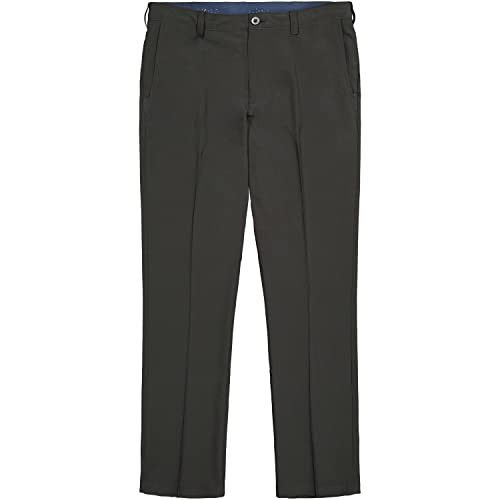 IZOD Men's Golf Swingflex Straight-Fit Flat-Front Pants, black, 36W X 34L