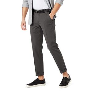 dockers men's slim fit workday khaki smart 360 flex pants, storm grey, 34w x 32l