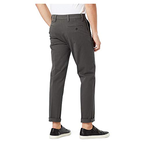 Dockers Men's Slim Fit Workday Khaki Smart 360 Flex Pants, Storm Grey, 34W x 32L