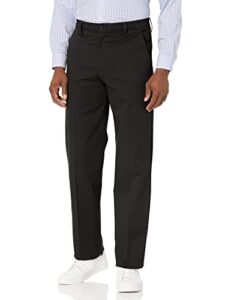dockers men's classic fit workday khaki smart 360 flex pants (standard and big & tall), black, 40w x 30l