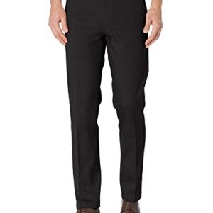 Dockers Men's Straight Fit Workday Khaki Smart 360 Flex Pants (Regular and Big & Tall), Black, 34W x 32L