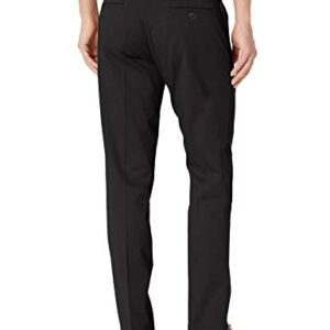 Dockers Men's Straight Fit Workday Khaki Smart 360 Flex Pants (Regular and Big & Tall), Black, 34W x 32L