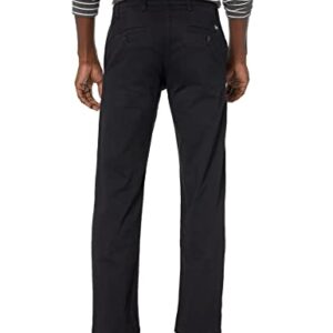 Dockers Men's Easy Stretch Khakis, Relaxed Fit, Black, 36W x 30L