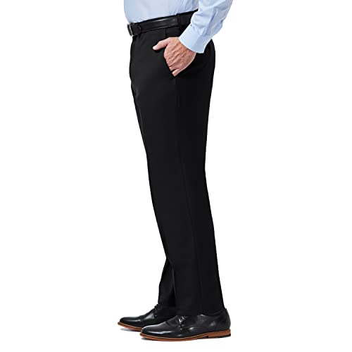 Haggar Men's Premium Comfort Dress Pant Classic Fit Reg. and Big & Tall Sizes, Black, 42W x 29L