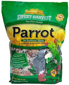 kaylor of colorado as-1107025-2 2 lb (pack of 2) sweet harvest parrot without sunflower seeds bird food