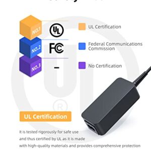 Charger for Asus Chromebook C202S C202SA C202 C202SA-YS02 C202SA-YS01 (Not Fit for 40W C202SA-YS04) Laptop, (UL Certified Safety), Round Connector, 33W