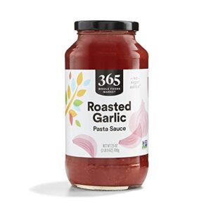 365 by whole foods market, roasted garlic pasta sauce, 25 ounce