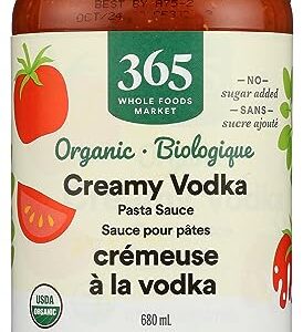 365 by Whole Foods Market, Organic Creamy Vodka Pasta Sauce, 25 Ounce