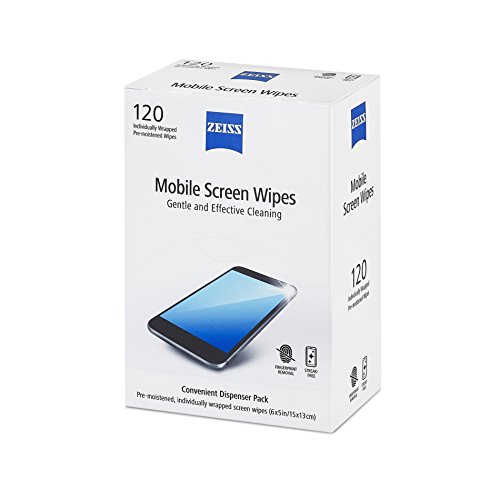 Zeiss Mobile screen wipes 120ct Box, White