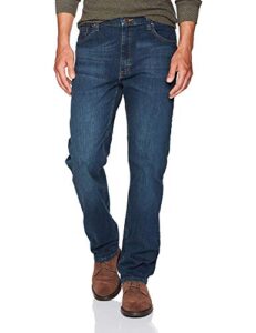 wrangler authentics men's classic 5-pocket regular fit jean, twilight flex, 36w x 30l